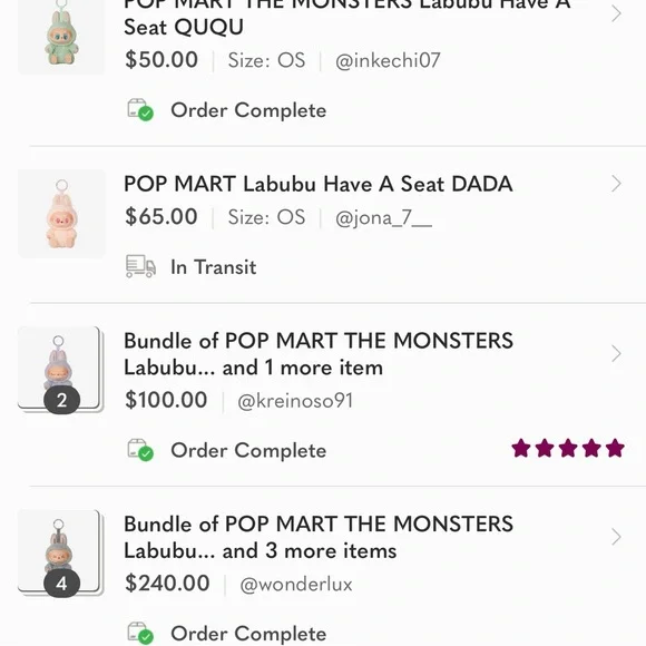 POP MART The Monsters Exciting Macaron Vinyl Plush TOFFEE Labubu - Picture 8 of 10